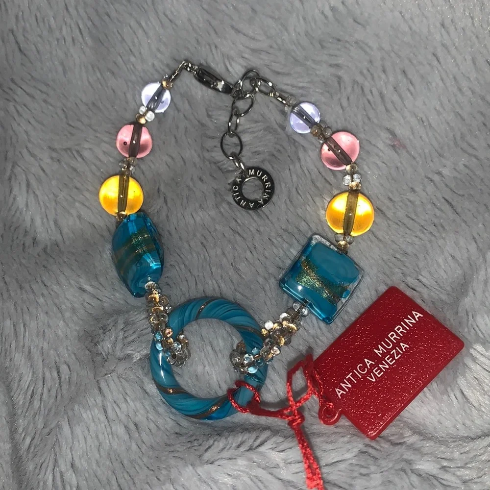 Antica Murrina Murano Glass Bracelet Venice NEW - Picture 2 of 4
